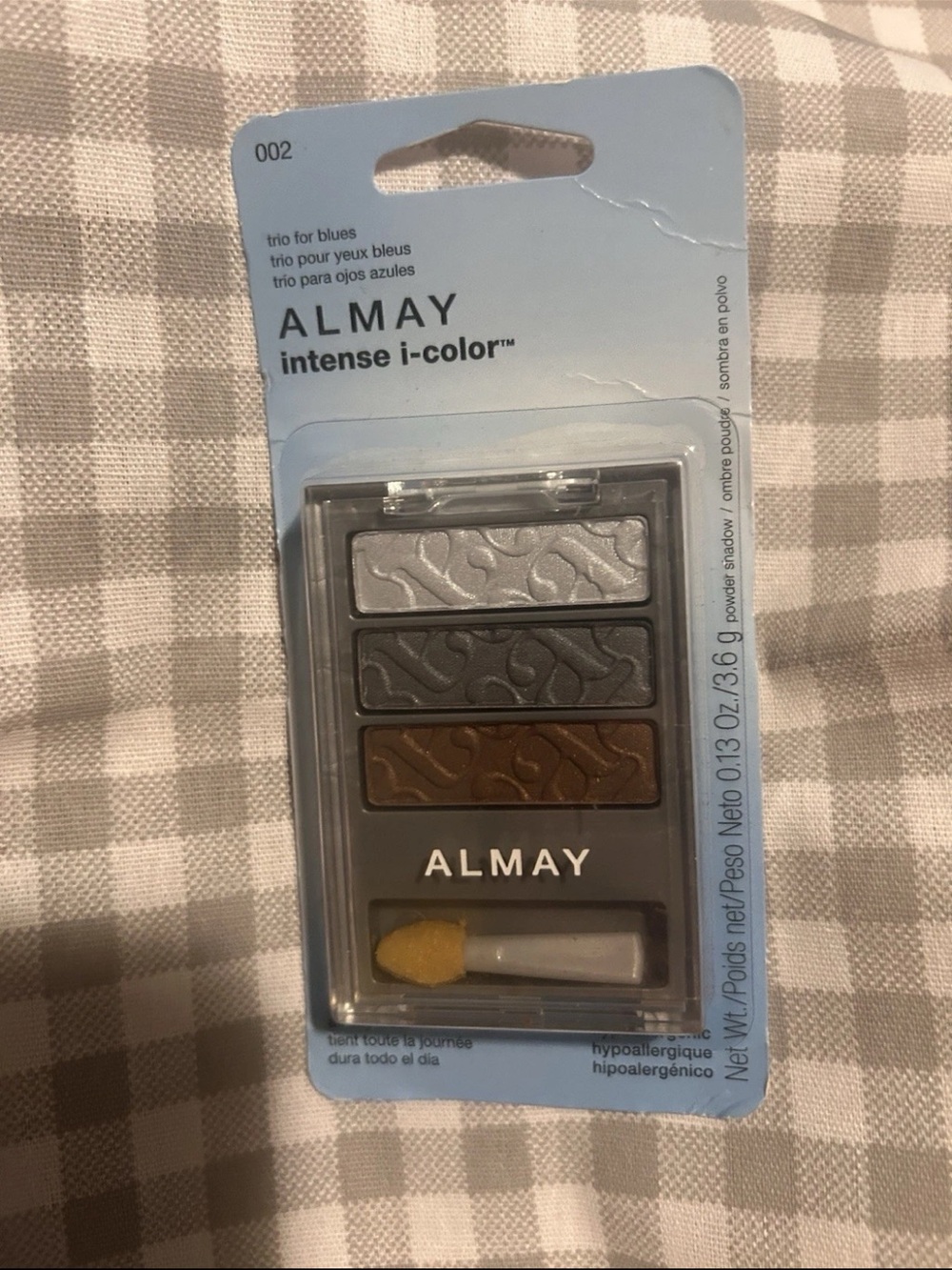 Almay Intense i-Color Eyeshadow Trio - Blue (002) discontinued (new)